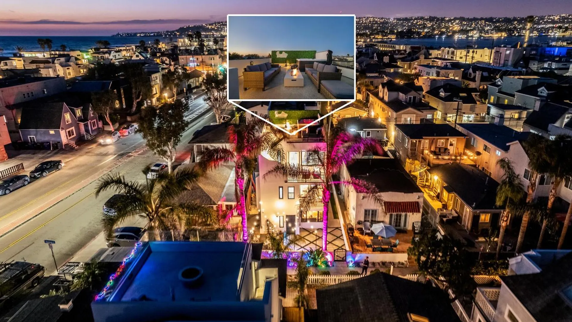 Ocean & Bay Panorama 4 Levels Rooftop With Hot Tub * San Diego