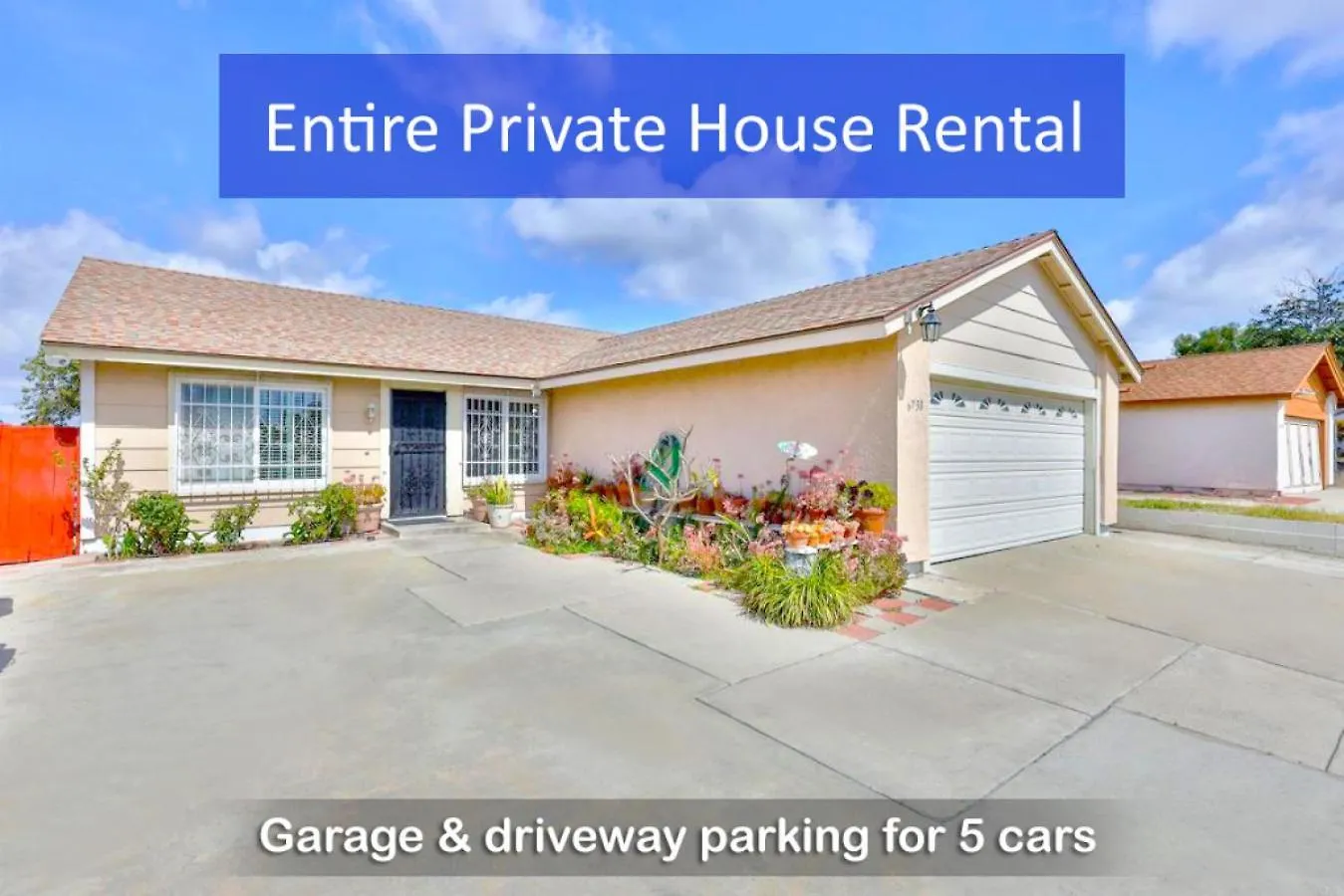 Holiday home Entire Private 4-bedroom House With Garage, Gated Yard, King Bed San Diego