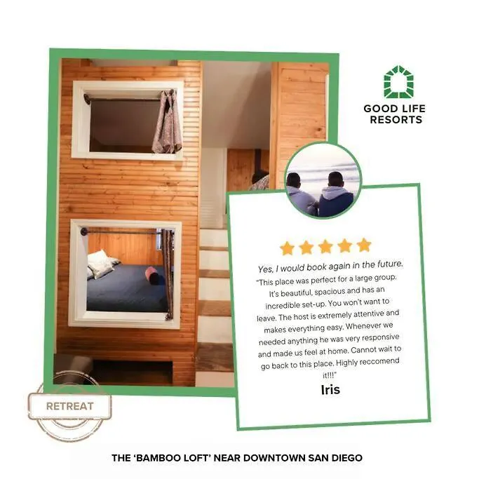 Bamboo Loft 6br, 24 Guests 度假居 圣地亚哥
