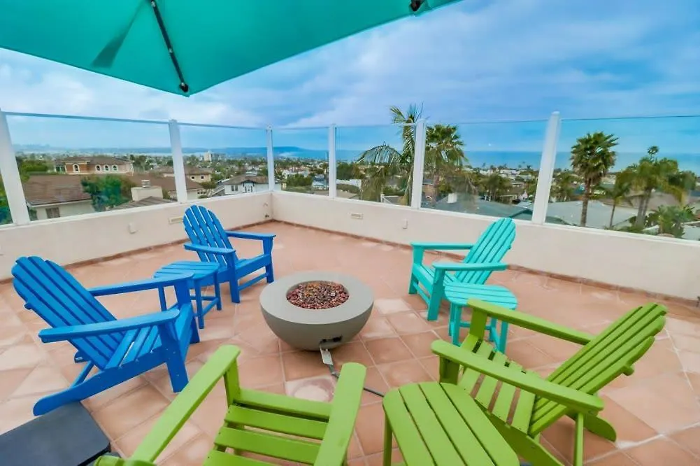 Hébergement de vacances Ocean & Bay Views Pool & Hot Tub Rooftop Patio San Diego
