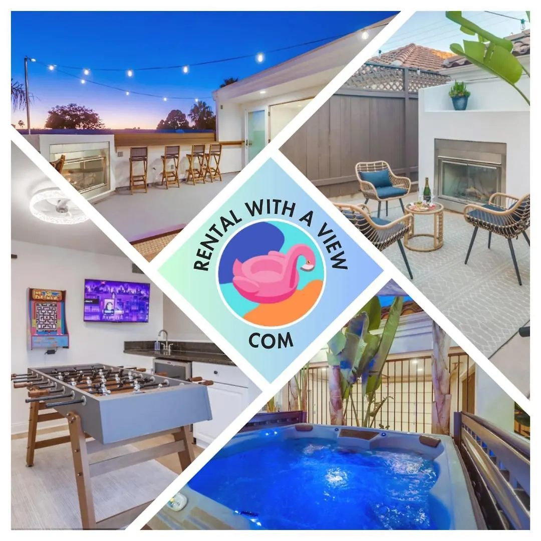 New! Seaside Chic - Spa; Game Room; Rooftop; Fully Remodeled Prázdninový dům San Diego