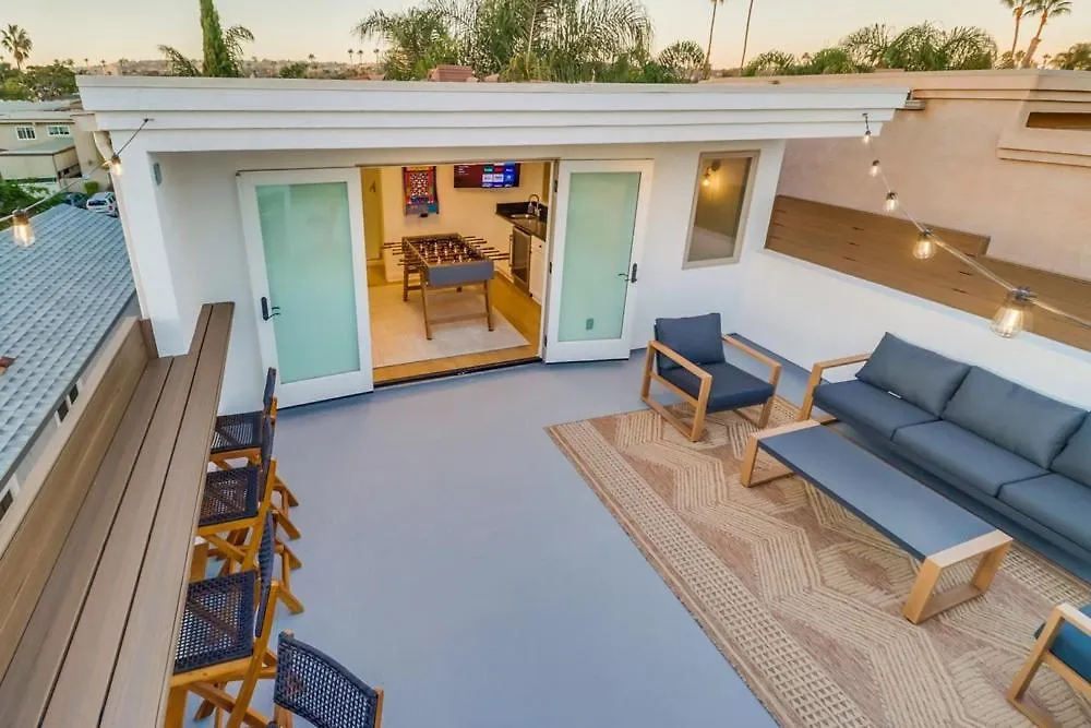 New! Seaside Chic - Spa; Game Room; Rooftop; Fully Remodeled Prázdninový dům San Diego