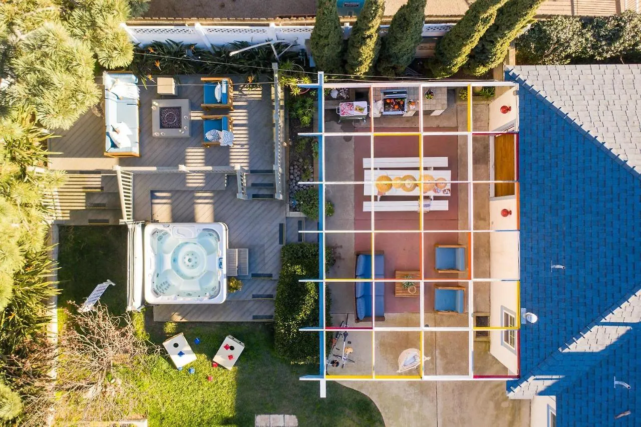 度假居 Kokomo - Bayside Getaway W Spa, Fire Pit, & Large Outdoor Patio 圣地亚哥
