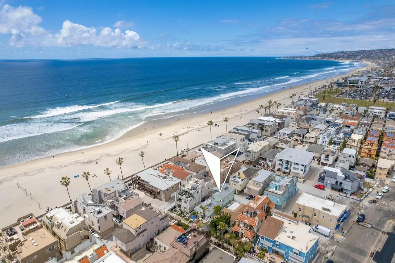 펜션 Stunning - Steps2sand, Ac, Large Patio And Fast Wifi! 샌디에이고